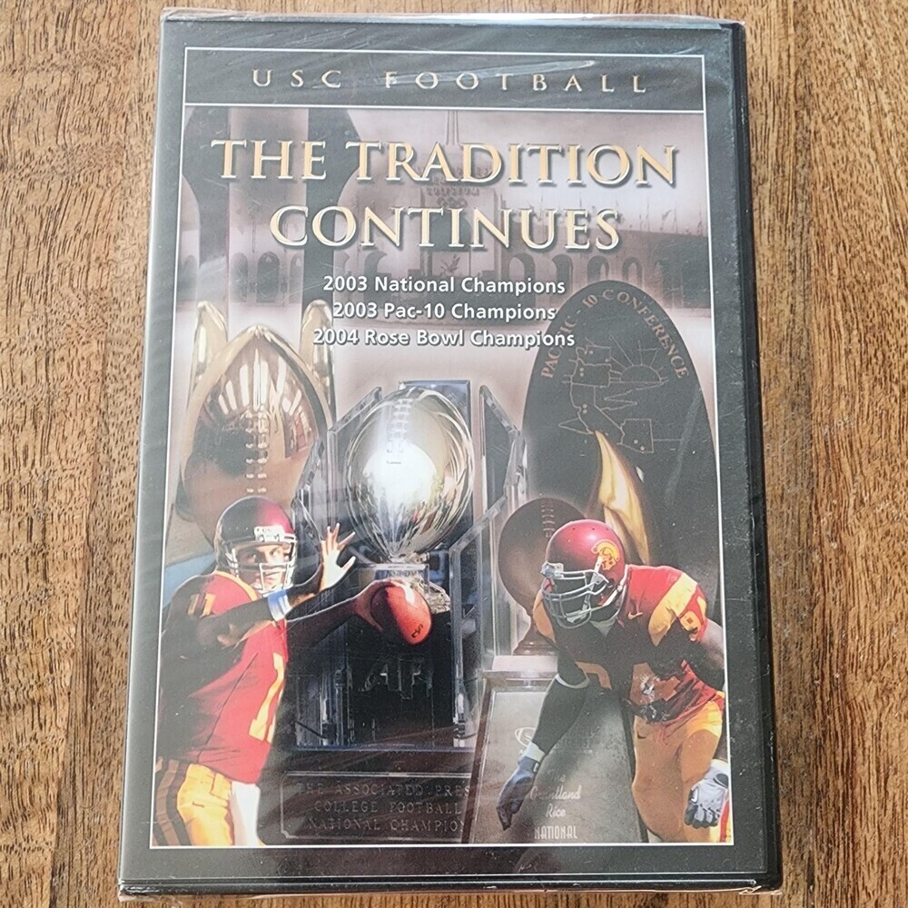 USC Football The Tradition Continues DVD 2003 Champions Rose Bowl New Sealed